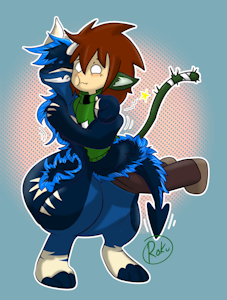 COMMISSION for Solace: Azurath's Hug by Rokuhokage