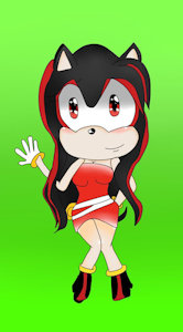 amy   rose(black hair) by Lplp