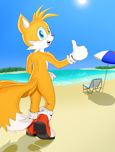 Miles on the beach by smoked