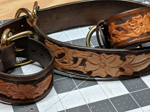 Collar and Cuffs Matched set by Trebel