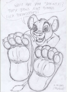 More Simba Sketch Goodness by Zenobius