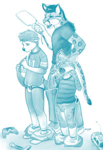 After spanking lecture by island