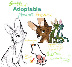 Serval Adoptables by Servally