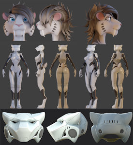 Furry Shira The Sabertooth by magnaomega