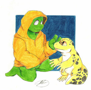 Mikey and mutant by GraveFlowers