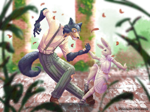 Legoshi and Haru dance by PyramidPug
