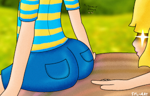 Paula Fights The Urge by SFLART