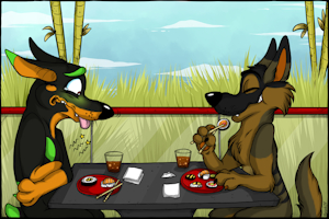 Sushi sickness by CamoShep11
