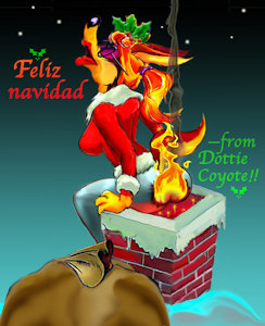 Dottie Coyote; Fire in the Noel by mreiof
