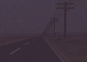 Southbound Train at Night. [Page 7] by moyomongoose