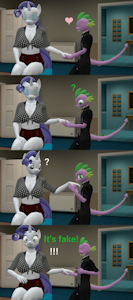 Rarity: The only time I go shopping on my own! by PapaDragon69