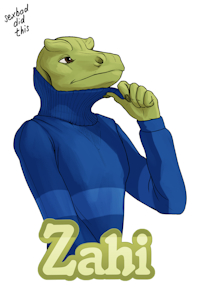 Just playing with my turtleneck. by ZahiKomodo