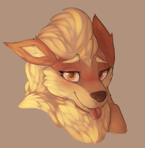 Fluffy Firedog by Metalisk