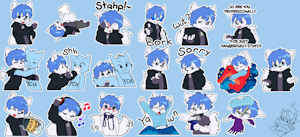 New additions to the Telegram sticker set by Ezhno