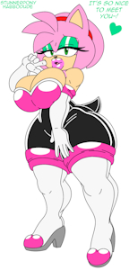 Amy Rouge - Sexy Happy Tight Suit by Habbodude