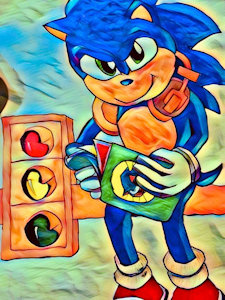 Sonic the hedgehog! by wrightmother82