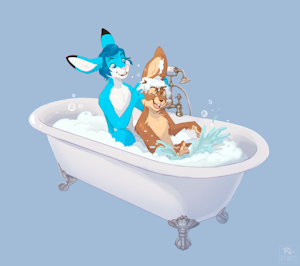 Bath time by Ritwells by FlipBunny