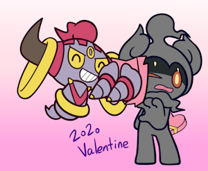 hoopa marshadow valentine by 00freeze00