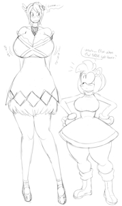 Amy & Elise sketches by Denizen1414