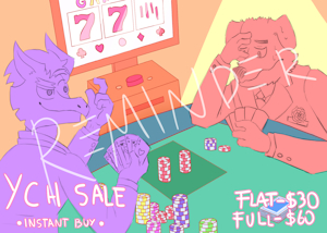 Gamble YCH Reminder by barcarru