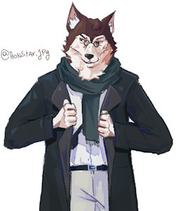(commission) professor wolf by Honstar