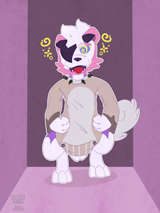 hypnotized doggie (commission) by Alexnoiver