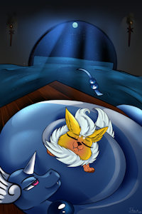 In my coil by SillyFoxArt
