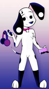 Naked DJ Dalmatian by DelloJDalmatian