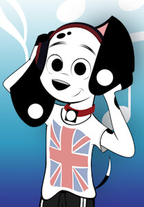 DJ Dalmatian (casual) #StayHomeStaySafe by DelloJDalmatian