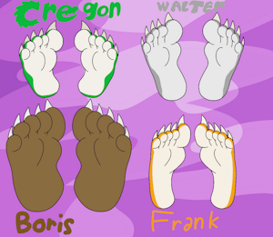 My Character's Feet by Cregon