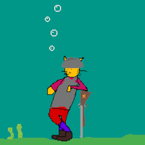 conquistador under water by Coffeeandpie