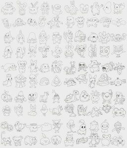 100 Pokemons by Irhileth