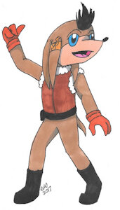 Sandstorm the Echidna by ShinigamiMaxwell