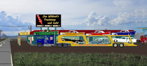 Southbound With a Load of Cars - Clothed Version by moyomongoose