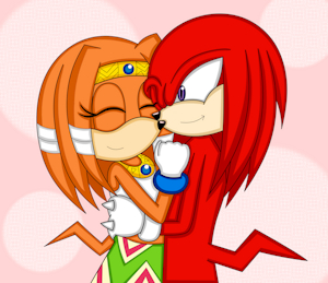 Knuckles x Tikal by LonelyDayDreamer06