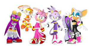 Sonic Free Riders Girls by OscarVelazquez