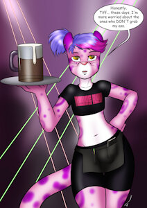 Commission: Working at the Club by Danaume