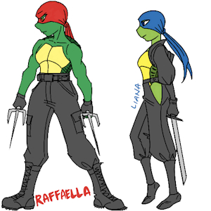 TMNT rule63 by riverhayashi