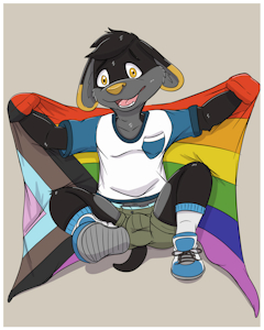 Pride puppy by Teedraws