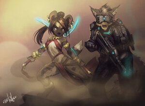 Novadyne: Wayfarer Armor and Bladedancer by TerraMGP