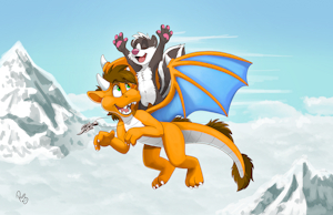 Huk and Sebastian by pandapaco