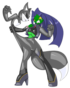 Tyamet VS Latex Vixen 1 by ChaosCroc
