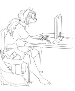 Commission - Serious Gaming by Malachyte