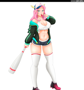 Fluttershy Softball Player by InkyStylusNSFW