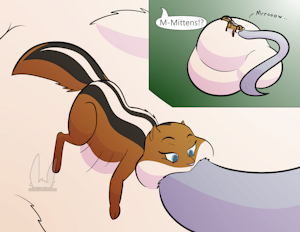 Feral Tammi's Big Meal by rabbitinafoxden