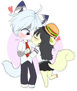 BIG SMOOCH (AT) by WhiteKittyPaws