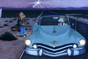 Elias Ferret Getting a Ride by moyomongoose