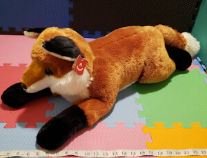 (Made-To-Order) Modded Red Fox plush 27" by StuffMyStuffies