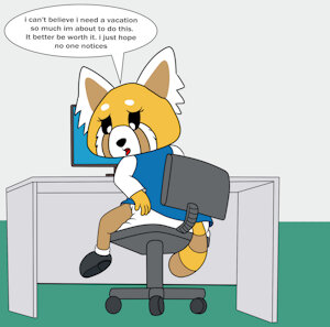July poll winner Retsuko by l1llily