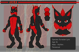 Akira’s ref sheet by AstrotheDoberlynx46